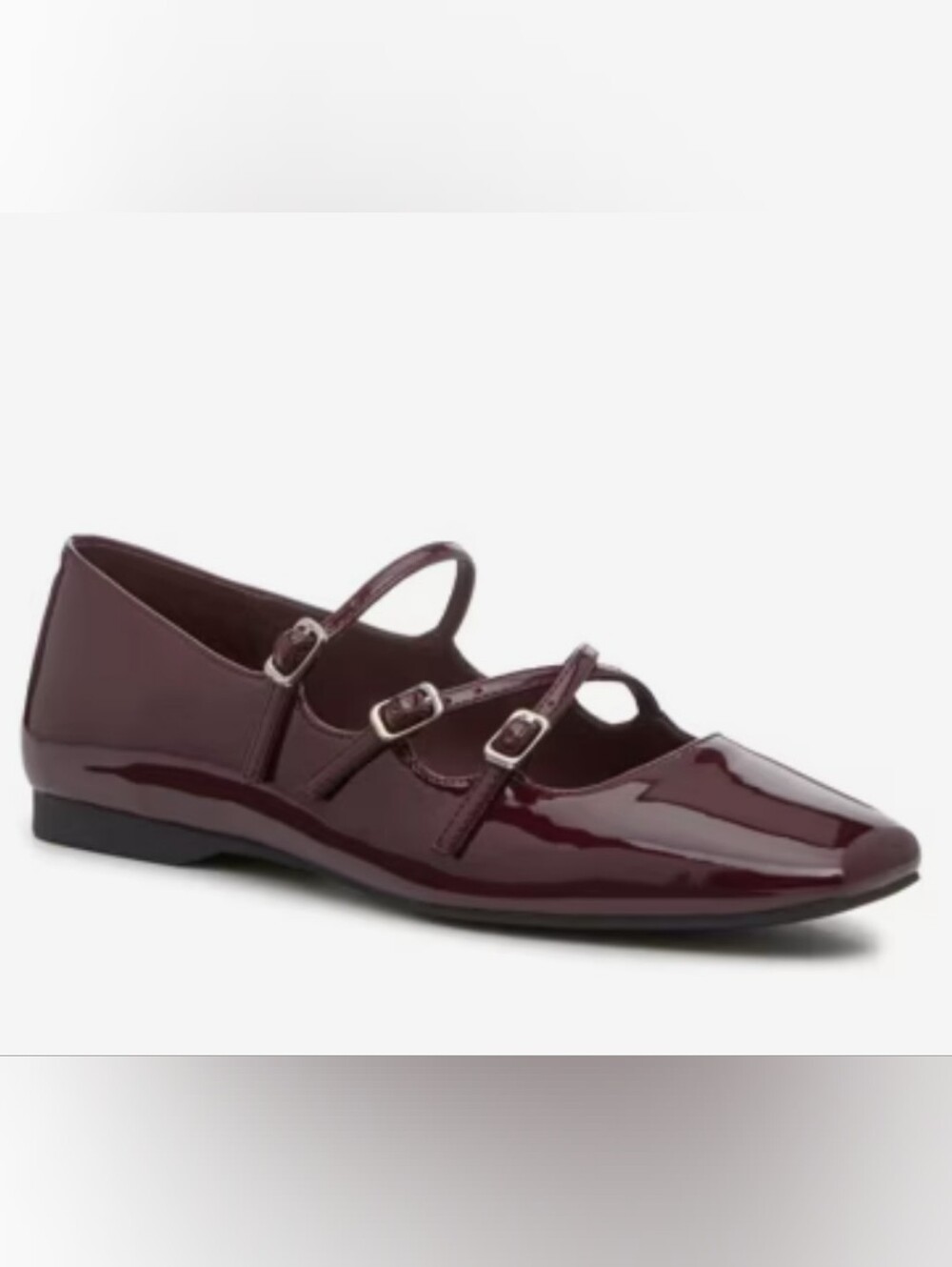 Steve Madden Roree Burgundy Patent Leather Flats